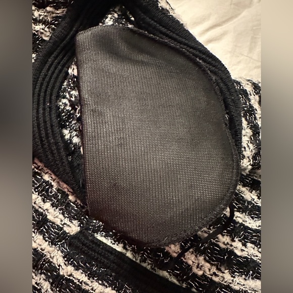 Anne Klein Black and White Textured Cardigan - Size L - Picture 9 of 13